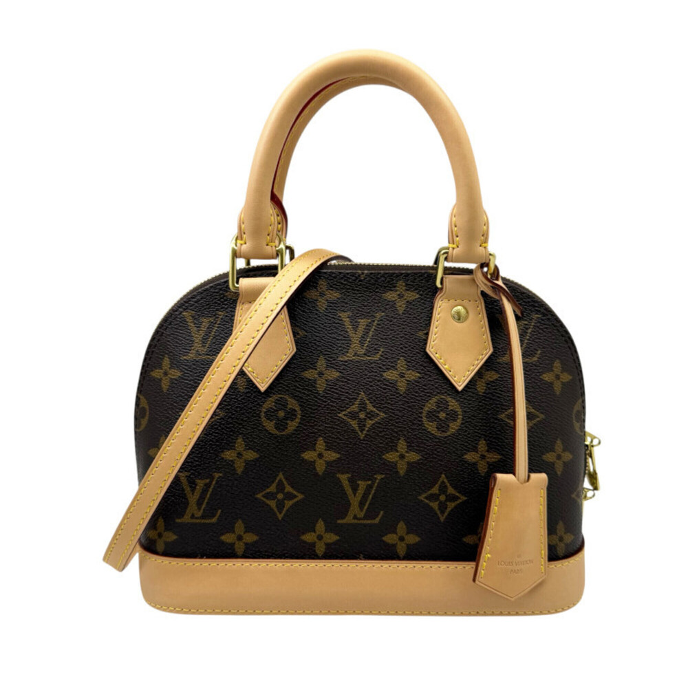 LOUIS VUITTON Monogram Alma BB M41055 Shoulder Bag Handbag Brown Women's